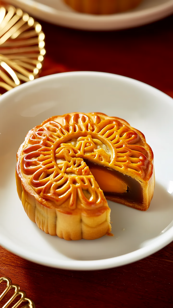 酥皮月饼画