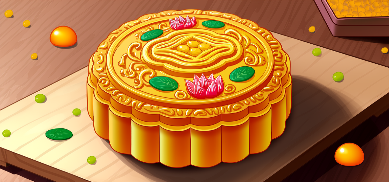 月饼蛋糕画