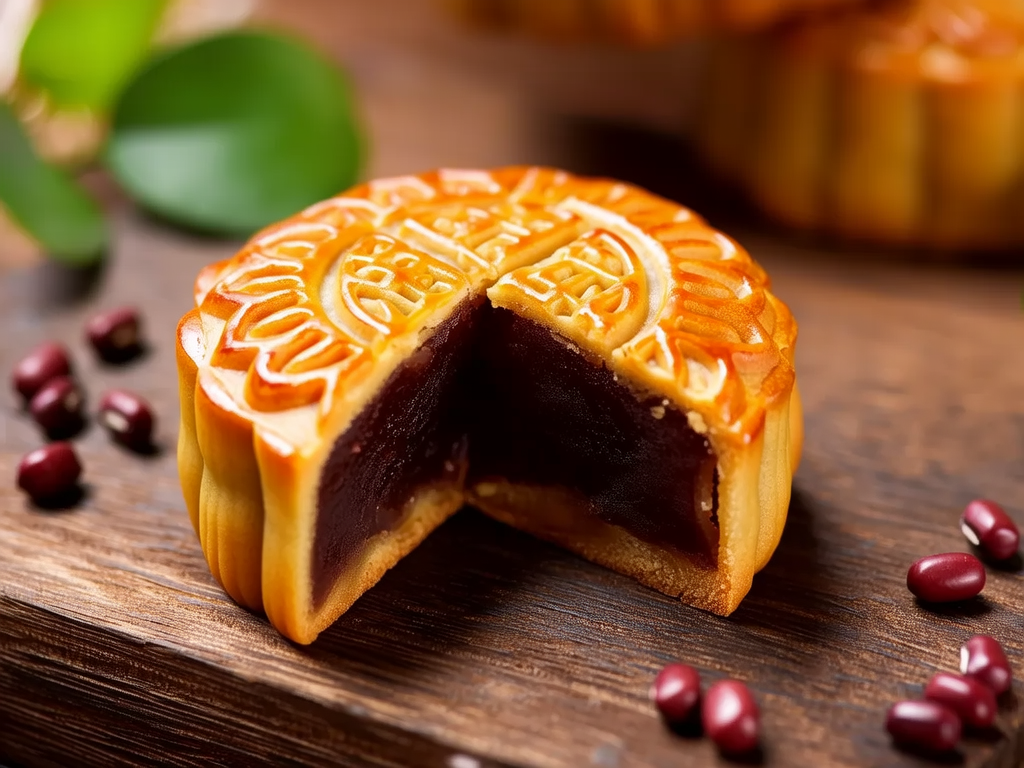 豆沙月饼图