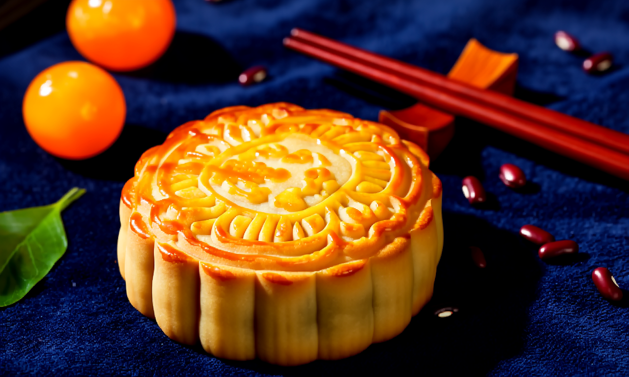 月饼画画图片